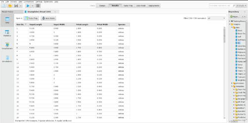 Decision tree RapidMiner example-Iris data2.png